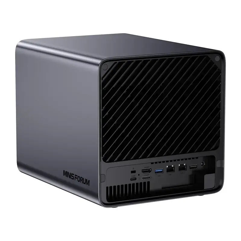Mini-PC Minis Forum NAS N5 Pro AMD Ryzen AI 9 HX Pro 370, 32 GB RAM, 128 GB de almacenamiento