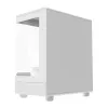 Caja de ordenador Darkflash DB330M blanca v2 con tres ventiladores preinstalados, compatibilidad micro-ATX/mATX