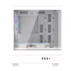 Caja de ordenador Darkflash DB330M blanca v2 con tres ventiladores preinstalados, compatibilidad micro-ATX/mATX