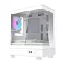 Caja de ordenador Darkflash DB330M blanca v2 con tres ventiladores preinstalados, compatibilidad micro-ATX/mATX