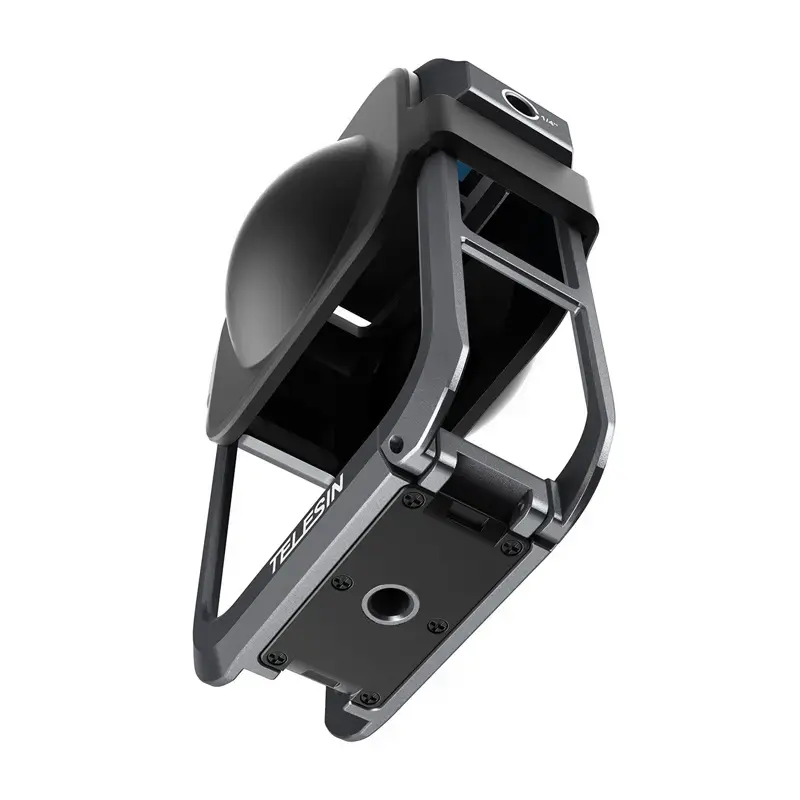 Jaula de protección metálica Telesin para DJI Osmo 360 – marco metálico ligero, puntos de anclaje