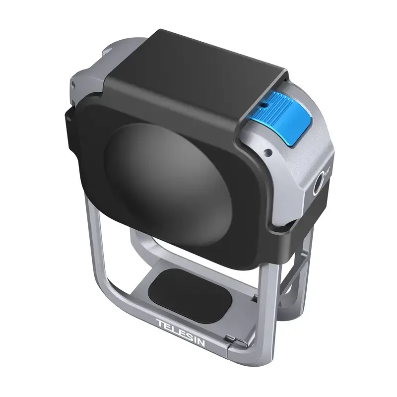 Jaula de protección metálica Telesin para DJI Osmo 360 – marco metálico ligero, puntos de anclaje