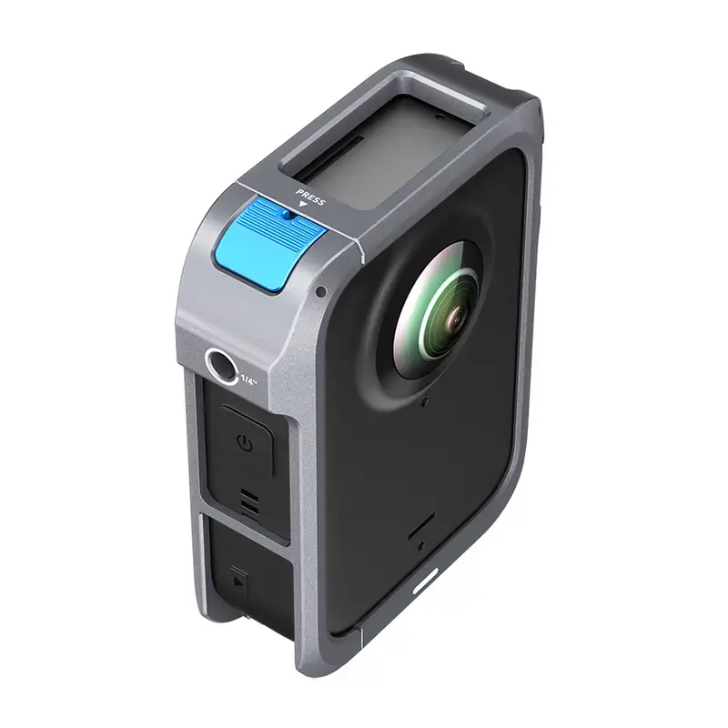 Jaula de protección metálica Telesin para DJI Osmo 360 – marco metálico ligero, puntos de anclaje