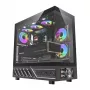 Caja de ordenador DarkFlash DS950V con pantalla frontal (negra) y 6 ventiladores preinstalados