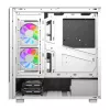 Caja de ordenador DarkFlash DS950V con pantalla integrada, blanca, incluye 6 ventiladores