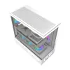 Caja de ordenador DarkFlash DS950V con pantalla integrada, blanca, incluye 6 ventiladores