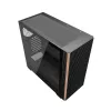 Caja de ordenador ATX Darkflash DS900WS — semitorre, sin ventiladores, negra