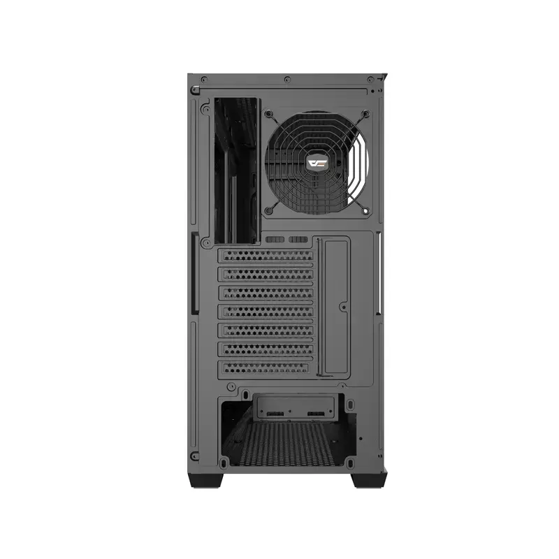 Caja de ordenador ATX Darkflash DS900WS — semitorre, sin ventiladores, negra