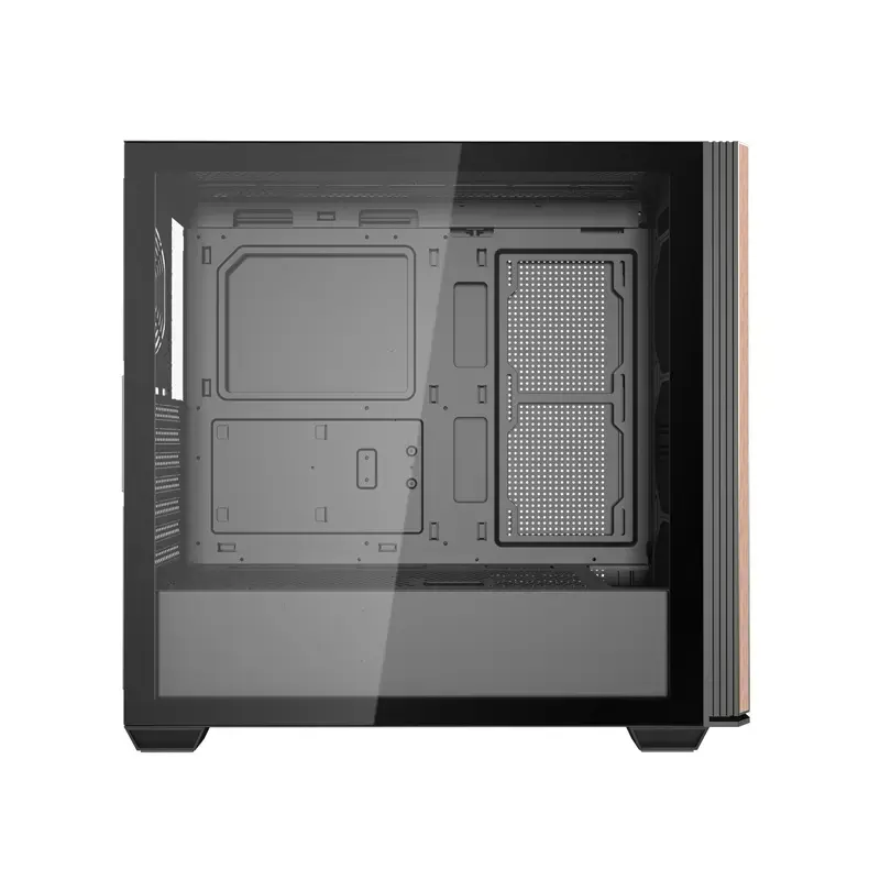 Caja de ordenador ATX Darkflash DS900WS — semitorre, sin ventiladores, negra