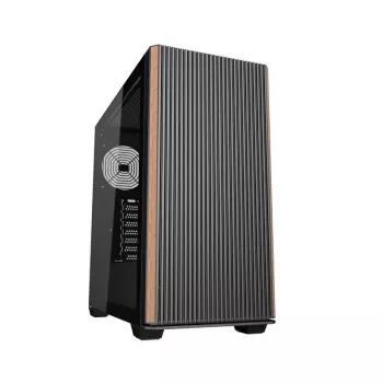 Caja de ordenador ATX Darkflash DS900WS — semitorre, sin ventiladores, negra
