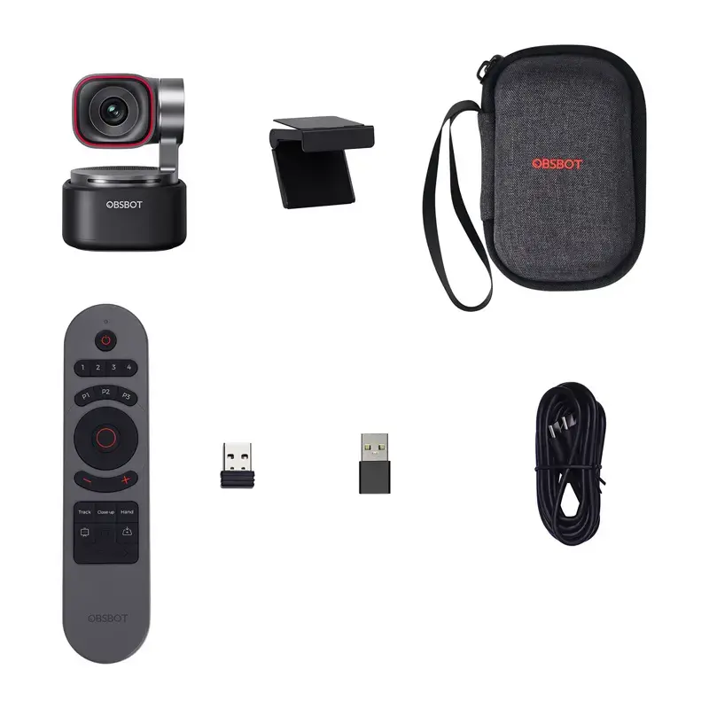 OBSBOT Tiny 3 Remote Combo — webcam con IA compacta con mando a distancia