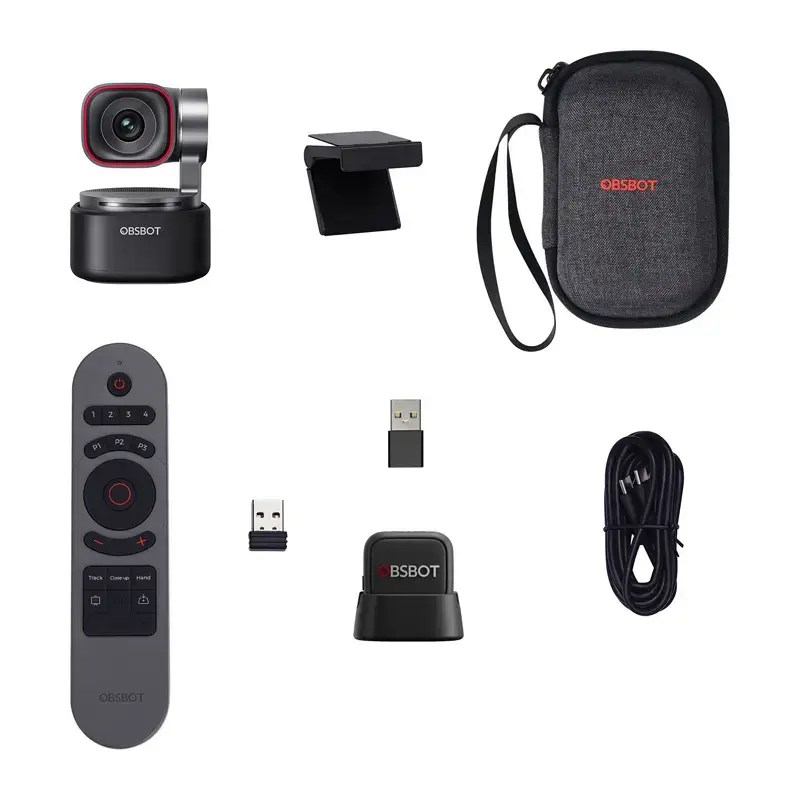 OBSBOT Tiny 3 MIC Combo — cámara con IA con matriz de micrófonos integrada y conexión USB-C