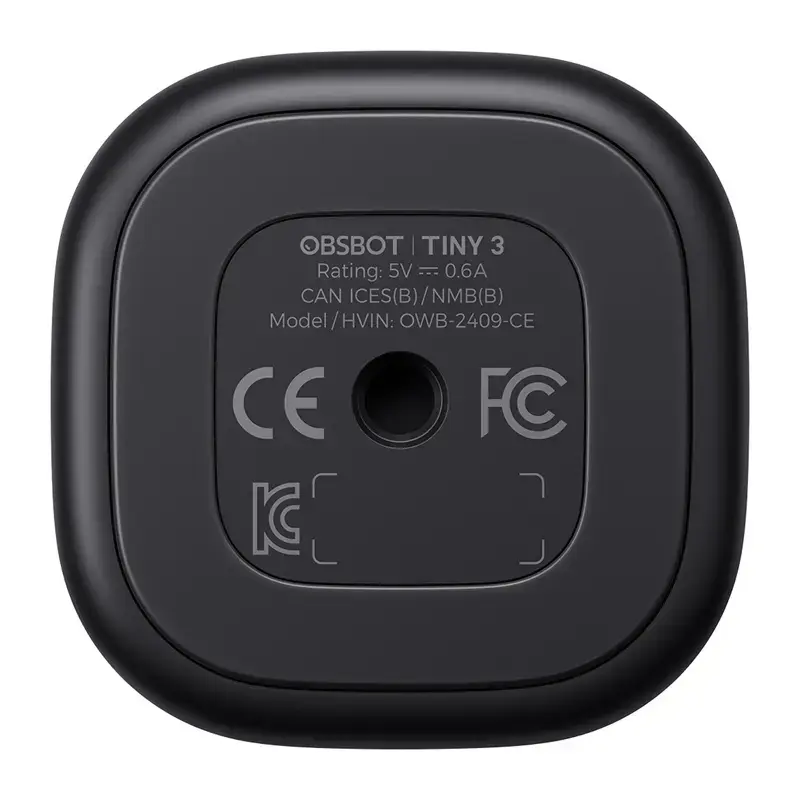 OBSBOT Tiny 3 MIC Combo — cámara con IA con matriz de micrófonos integrada y conexión USB-C