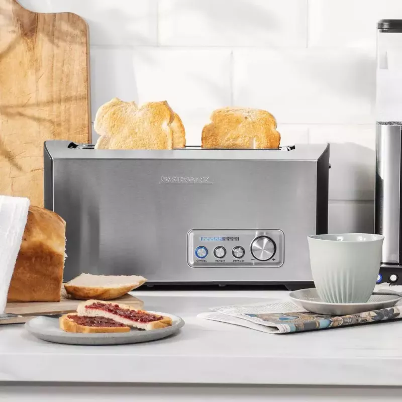 Tostadora Gastroback Design Pro 4S 2 rebanadas 1500 W negra acero inoxidable