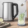 Hervidor eléctrico GASTROBACK Design Cool Touch 1,5 L 2200 W, acero inoxidable/negro