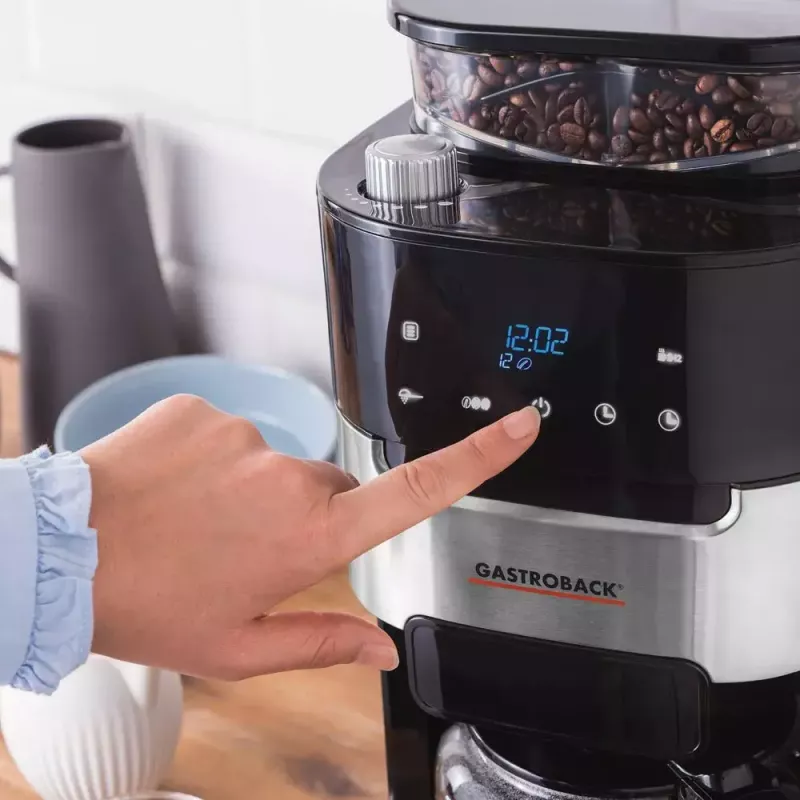 Cafetera de filtro Gastroback 1,5 L Grind & Brew Pro