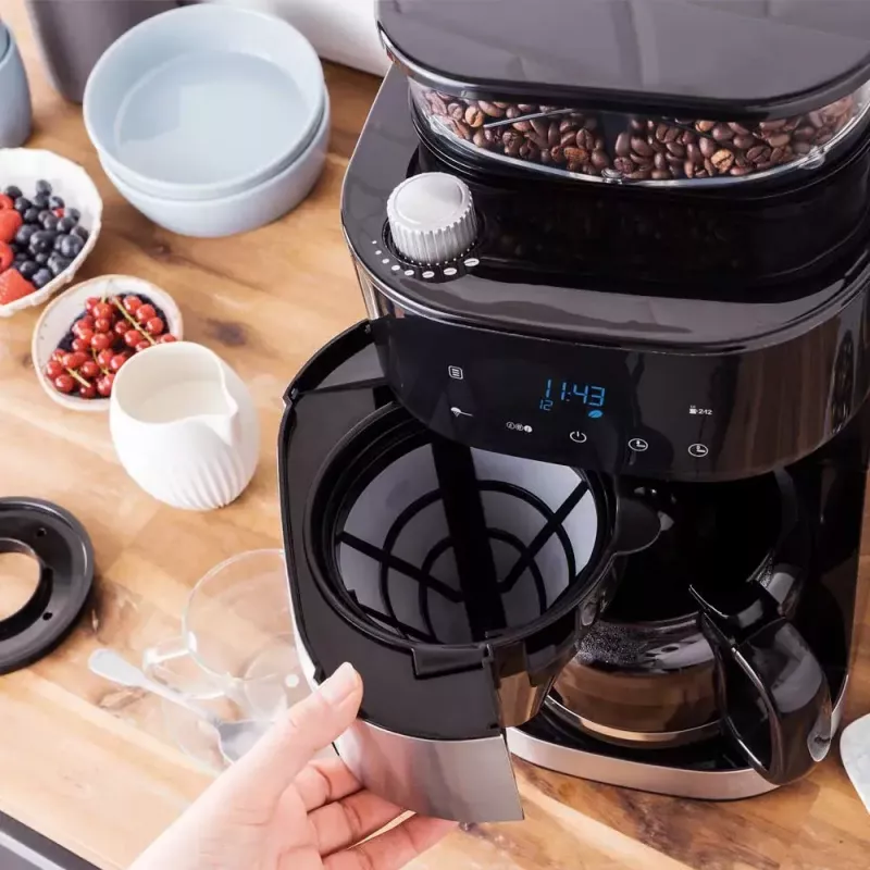 Cafetera de filtro Gastroback 1,5 L Grind & Brew Pro