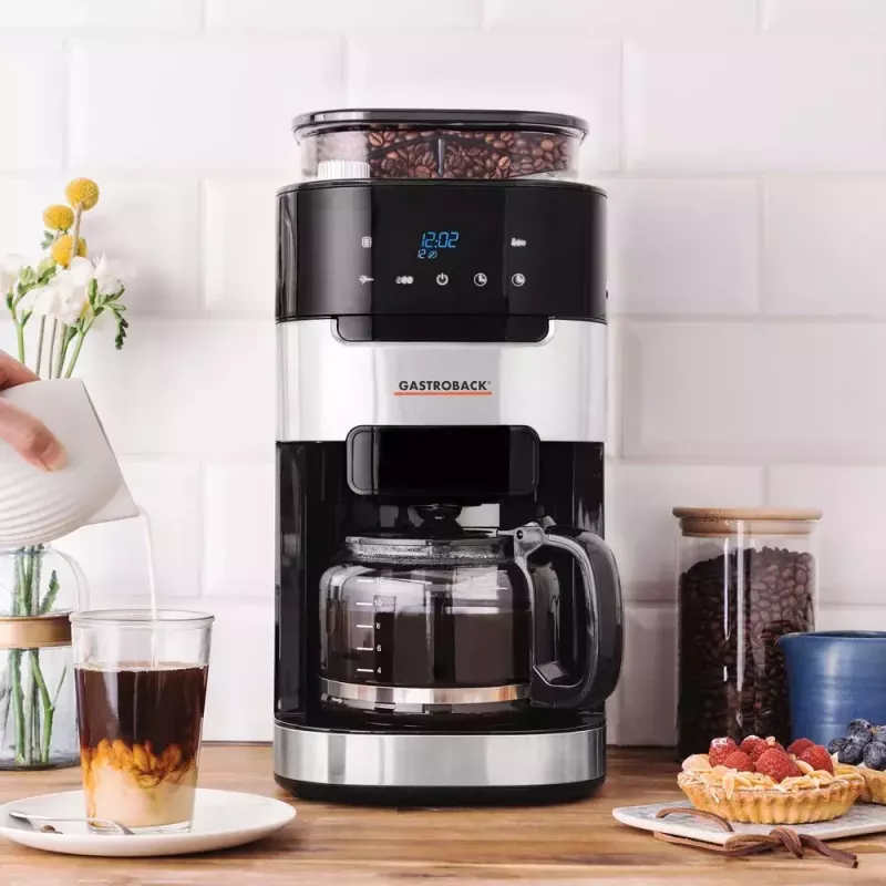 Cafetera de filtro Gastroback 1,5 L Grind & Brew Pro