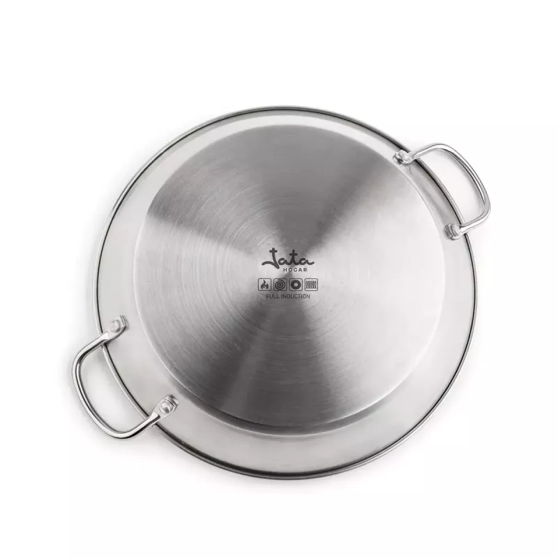 Paellera Jata HPAE2138 – diámetro base 38 cm, grosor 4,1 mm, compatible con cerámica/gas/halógeno/inducción/placa maciza
