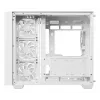 Caja torre para PC DeepCool CG530U 4F blanca — fuente de alimentación trasera, compatible con 3x120 mm laterales + 1x120 mm trasero, soportes para ventilador de 120/140 mm, HDD de 2,5 inch y 3,5 inch