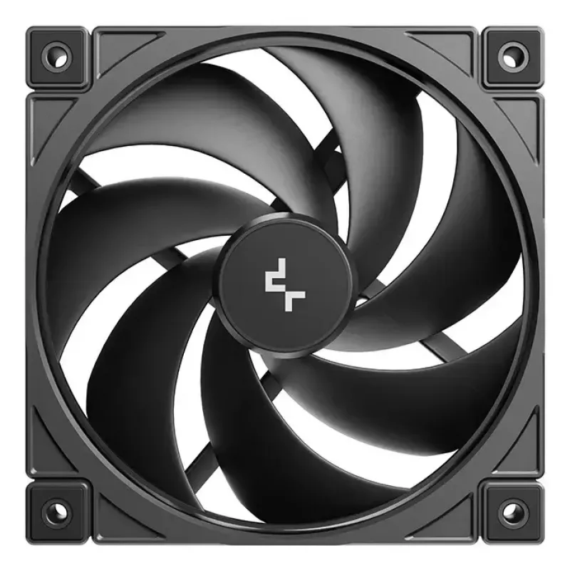 DeepCool FD12 V2 3IN1 ventilador de caja de 120 mm, pack de 3, negro (R-FD12V2-BKNPN3-G)