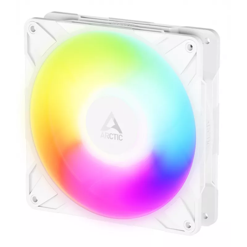 ARCTIC Freezer P14 Pro Reverse A-RGB (White) - Pack de 3 - Ventilador A-RGB PWM de 140 mm con divisor de cable