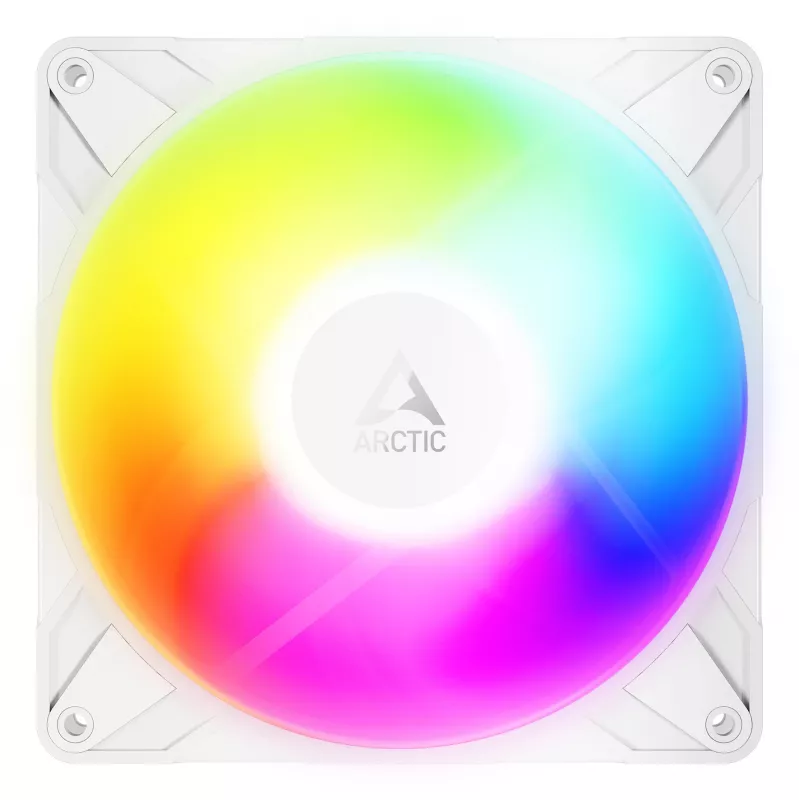 ARCTIC Freezer P14 Pro Reverse A-RGB (White) - Pack de 3 - Ventilador A-RGB PWM de 140 mm con divisor de cable