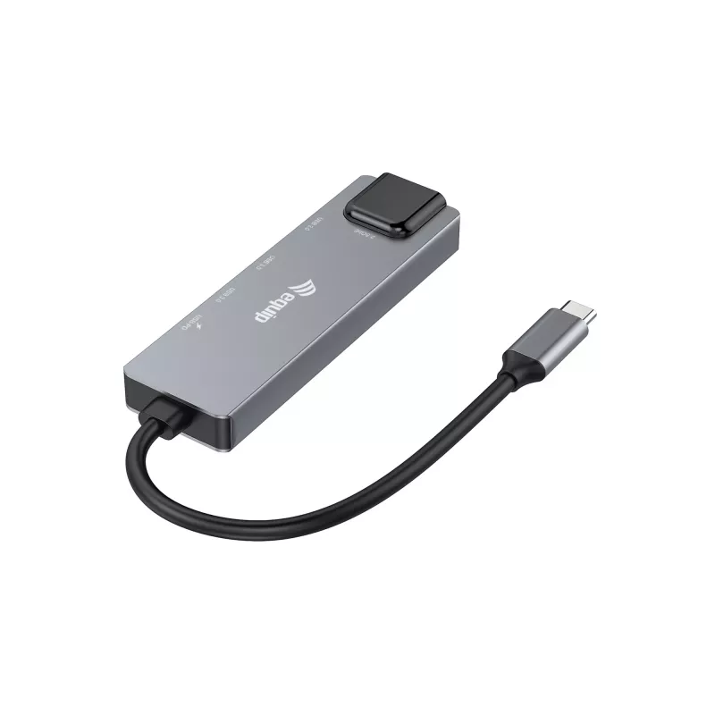 Adaptador multifunción 5 en 1 Equip, 2,5GbE, USB-A x 2, USB-C x 1, USB-C, 100W USB PD