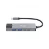 Adaptador multifunción 5 en 1 Equip, 2,5GbE, USB-A x 2, USB-C x 1, USB-C, 100W USB PD