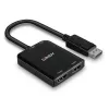 Lindy hub MST de DisplayPort a 2 puertos HDMI, DisplayPort, 2 x HDMI, conector macho, conector hembra, recto, recto