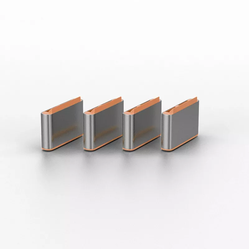 Lindy bloqueador de puerto USB Type-C (sin llave) – pack de 10, naranja