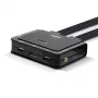 Lindy conmutador KVM de 2 puertos DisplayPort 1.2, USB Type-C, USB 2.0 y audio