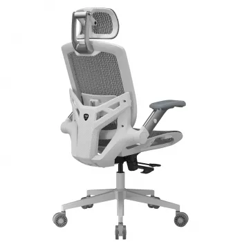 Silla gamer universal Cougar CGR-SPO-WHW — asiento y respaldo blancos, carga máx. 120 kg, altura 1170–1310 mm, anchura 680 mm
