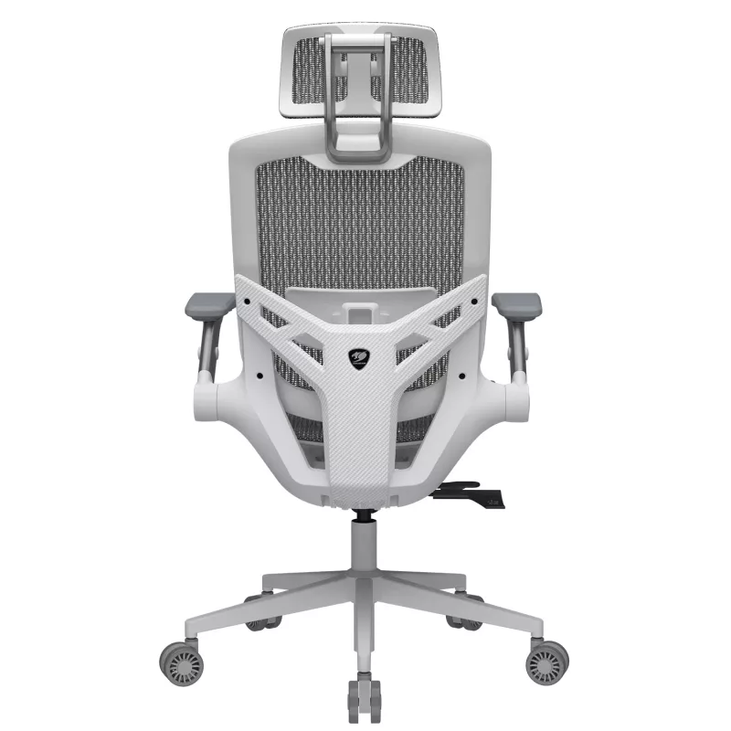 Silla gamer universal Cougar CGR-SPO-WHW — asiento y respaldo blancos, carga máx. 120 kg, altura 1170–1310 mm, anchura 680 mm
