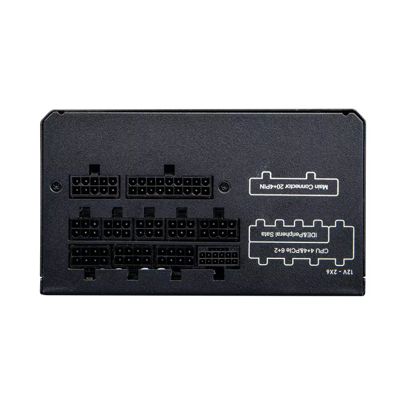 Fuente de alimentación Cougar GR 850W ATX3.1 PCIe 5.1 80 PLUS Gold, 850 W, 20+4-Pin ATX, ventilador de 120 mm, negro