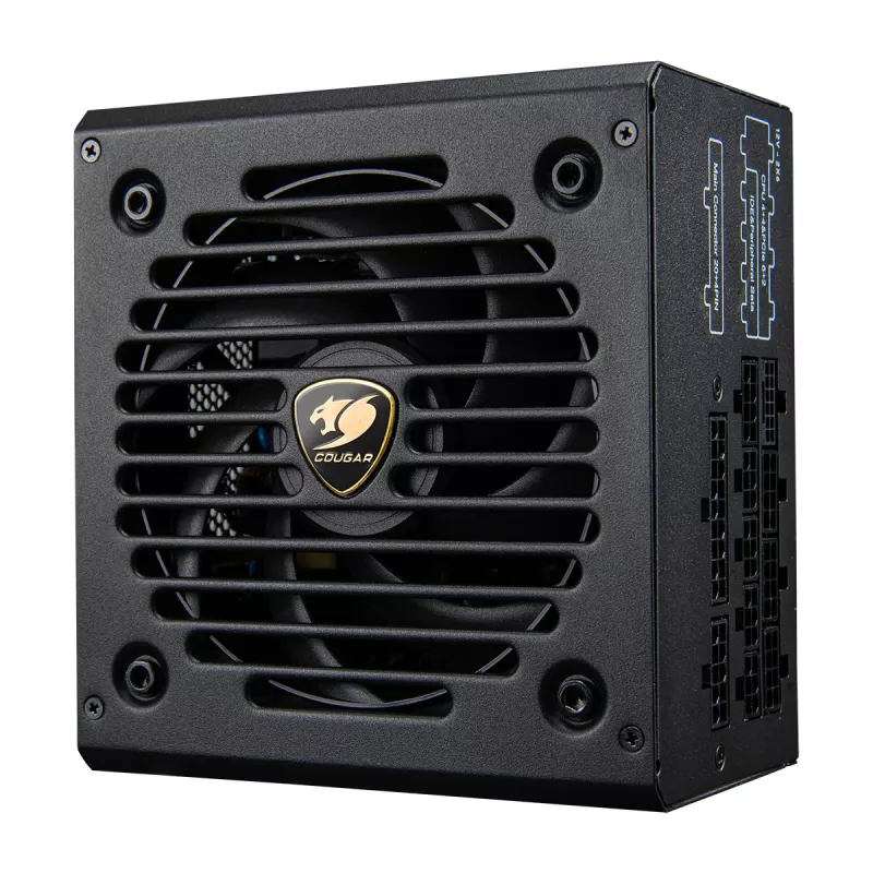 Fuente de alimentación Cougar GR 850W ATX3.1 PCIe 5.1 80 PLUS Gold, 850 W, 20+4-Pin ATX, ventilador de 120 mm, negro