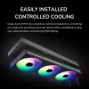Refrigeración líquida todo en uno para CPU Cougar Poseidon Vistek Pro 240, ARGB, ventilador de 120 mm, blanco