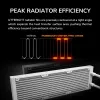 Refrigeración líquida todo en uno para CPU Cougar Poseidon Vistek Pro 240, ARGB, ventilador de 120 mm, blanco