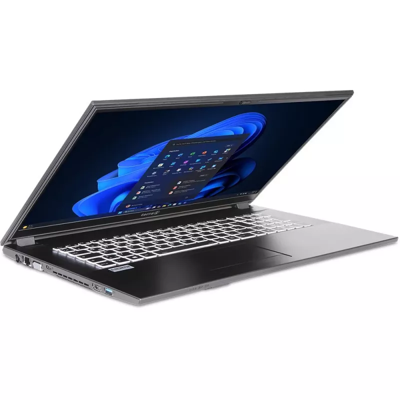 TERRA MOBILE 1716R Intel® Core™ i3 i3-1315U portátil 43,9 cm (17,3 inch) Full HD 16 GB DDR4-SDRAM 500 GB SSD Wi-Fi 6 (802.11ax) Windows 11 Pro alemán gris