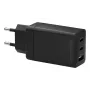 Cargador de pared dbramante1928 re-charge IT EU – 2× USB‑C 65W + 1× USB‑A, interior, AC, negro