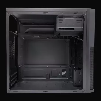 Carcasa de PC Micro Tower LC-Power 2004MB-V3, Micro-ATX/Mini-ITX, negra, fuente de alimentación superior, compatible con 2×3,5