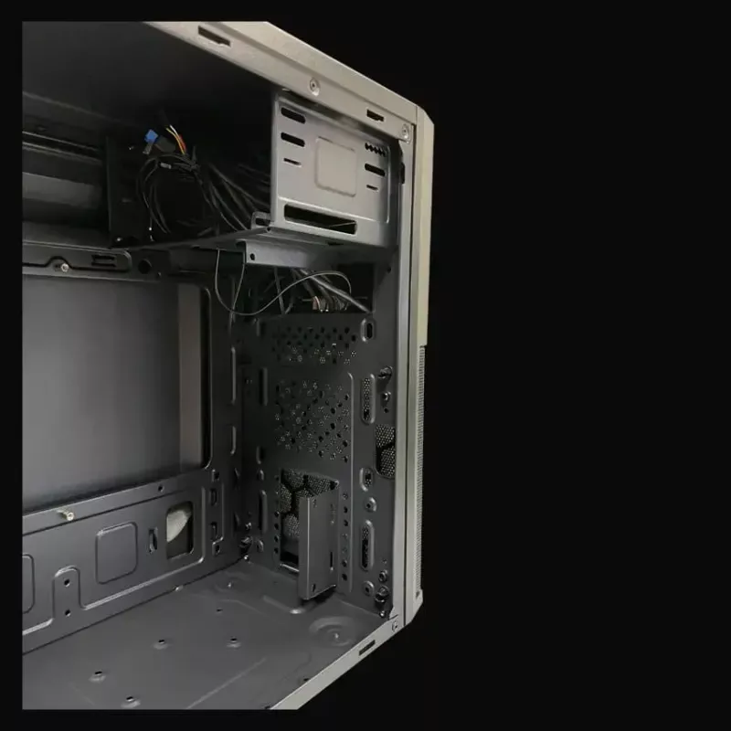 Carcasa de PC Micro Tower LC-Power 2004MB-V3, Micro-ATX/Mini-ITX, negra, fuente de alimentación superior, compatible con 2×3,5 inch + 2×2,5 inch, USB 3.2 Gen1