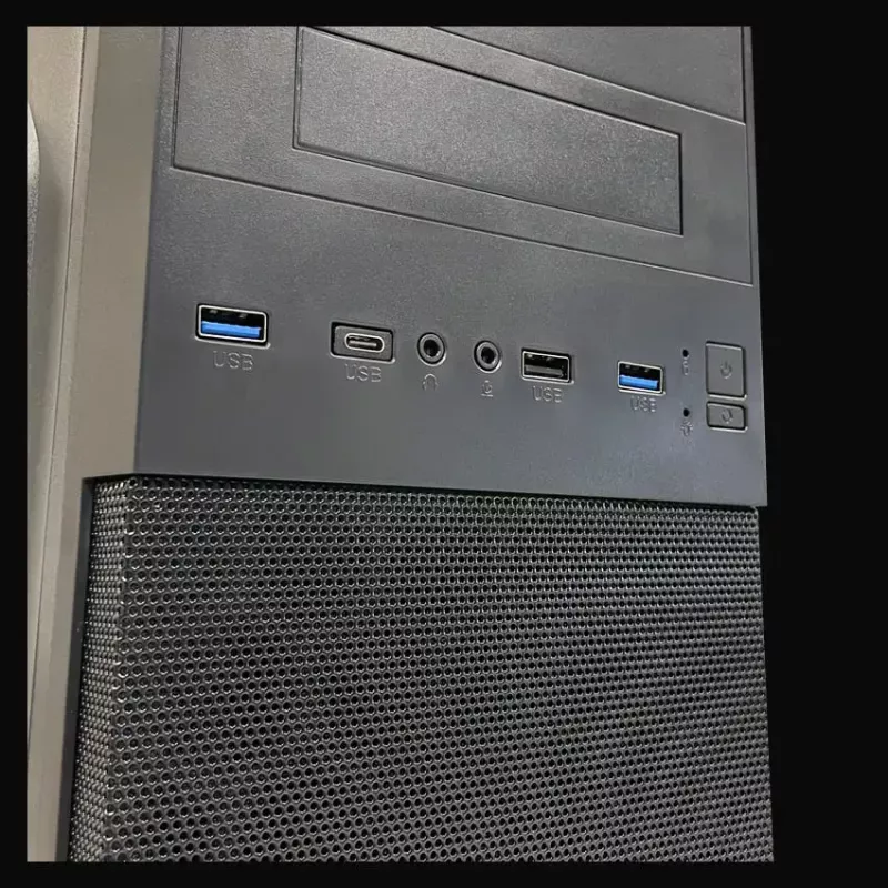Carcasa de PC Micro Tower LC-Power 2004MB-V3, Micro-ATX/Mini-ITX, negra, fuente de alimentación superior, compatible con 2×3,5 inch + 2×2,5 inch, USB 3.2 Gen1