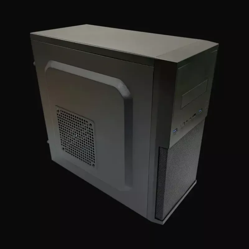 Carcasa de PC Micro Tower LC-Power 2004MB-V3, Micro-ATX/Mini-ITX, negra, fuente de alimentación superior, compatible con 2×3,5 inch + 2×2,5 inch, USB 3.2 Gen1