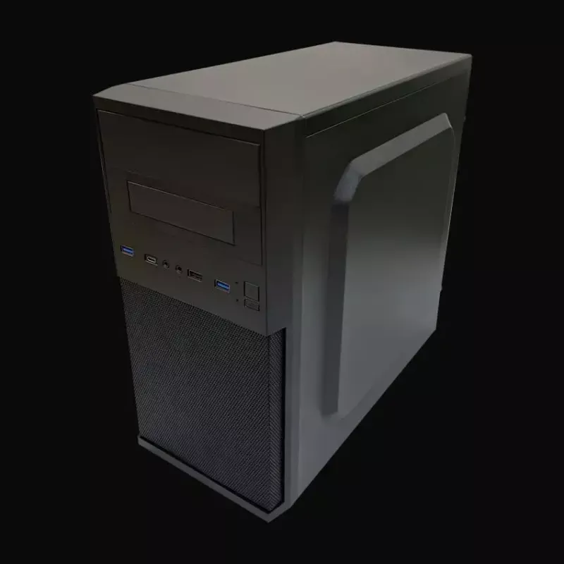 Carcasa de PC Micro Tower LC-Power 2004MB-V3, Micro-ATX/Mini-ITX, negra, fuente de alimentación superior, compatible con 2×3,5 inch + 2×2,5 inch, USB 3.2 Gen1