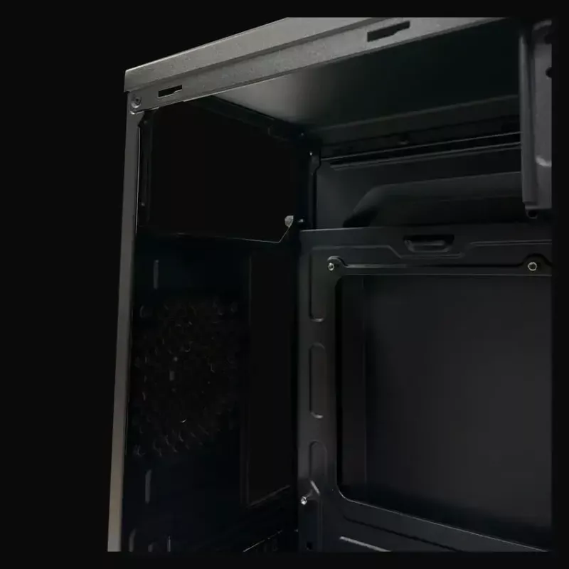 Carcasa de PC Micro Tower LC-Power 2004MB-V3, Micro-ATX/Mini-ITX, negra, fuente de alimentación superior, compatible con 2×3,5 inch + 2×2,5 inch, USB 3.2 Gen1