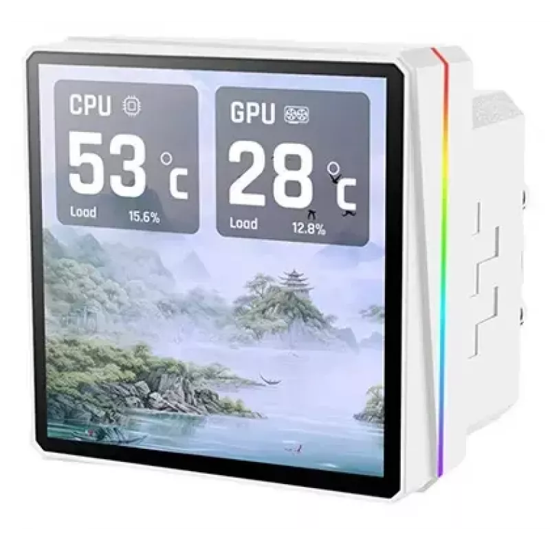 Refrigeración líquida todo en uno Thermaltake TH360 V3 Ultra ARGB — 3 ventiladores de 120 mm, 500–2500 rpm, 12 V, blanco