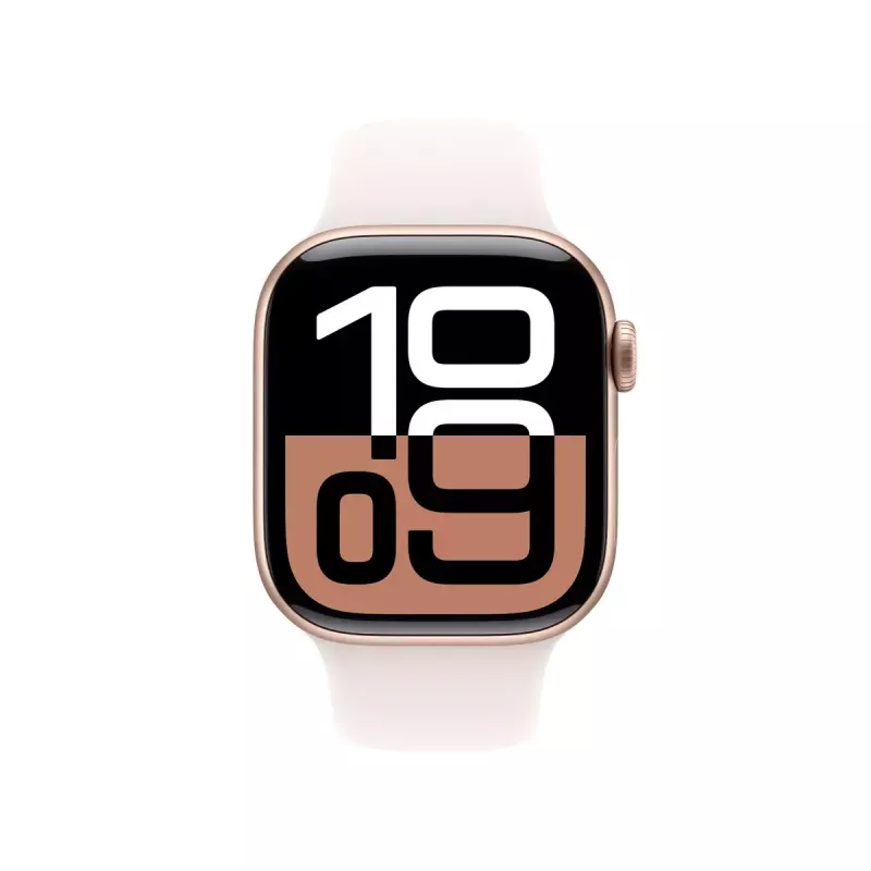 Smartwatch Apple Watch Series 10 GPS + Cellular 42mm caja de aluminio oro rosa correa deportiva Light Blush M/L