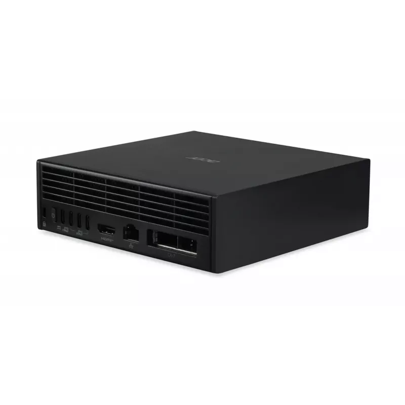 Estación de trabajo mini PC Acer Veriton VGN100 GB10, 128 GB LPDDR5x, 4 TB SSD, NVIDIA Blackwell, DGX OS, negro/gris