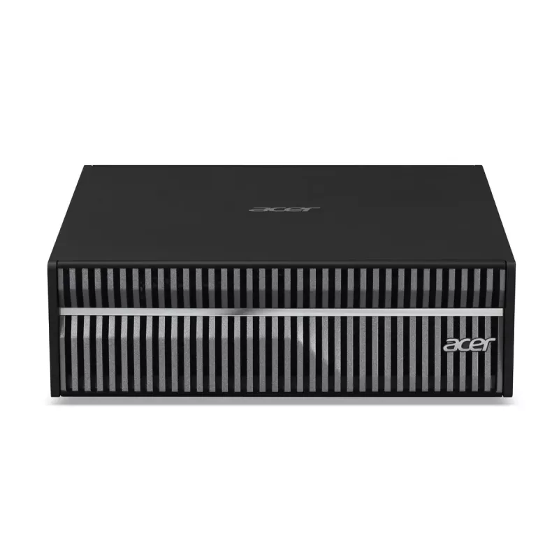Estación de trabajo mini PC Acer Veriton VGN100 GB10, 128 GB LPDDR5x, 4 TB SSD, NVIDIA Blackwell, DGX OS, negro/gris